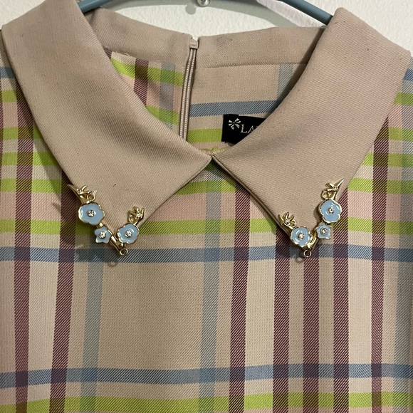 Ladyform beautiful collared half-sleeve full zip dress - Picture 3 of 6